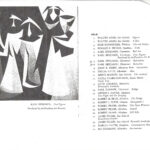 Exhibition checklist for the Eighth San Gabriel Valley Artists’ Exhibition, Pasadena Art Museum, 1956.